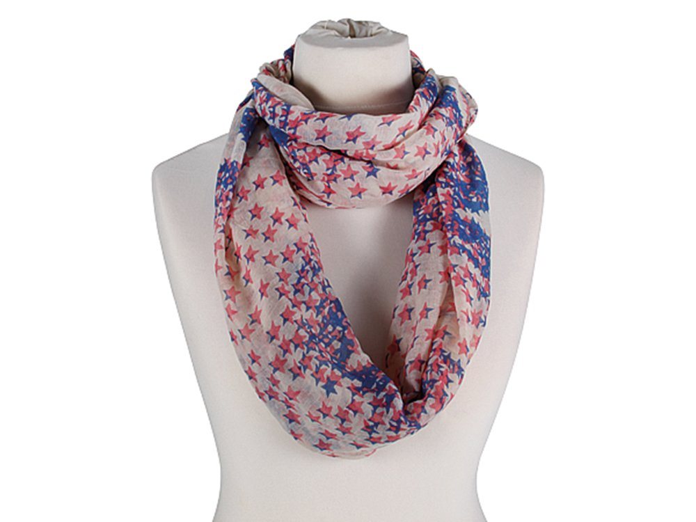 Modescout Stadler Modeschal Loop Damen Schal Sterne Scarf, angenehm weicher Griff von Modescout Stadler