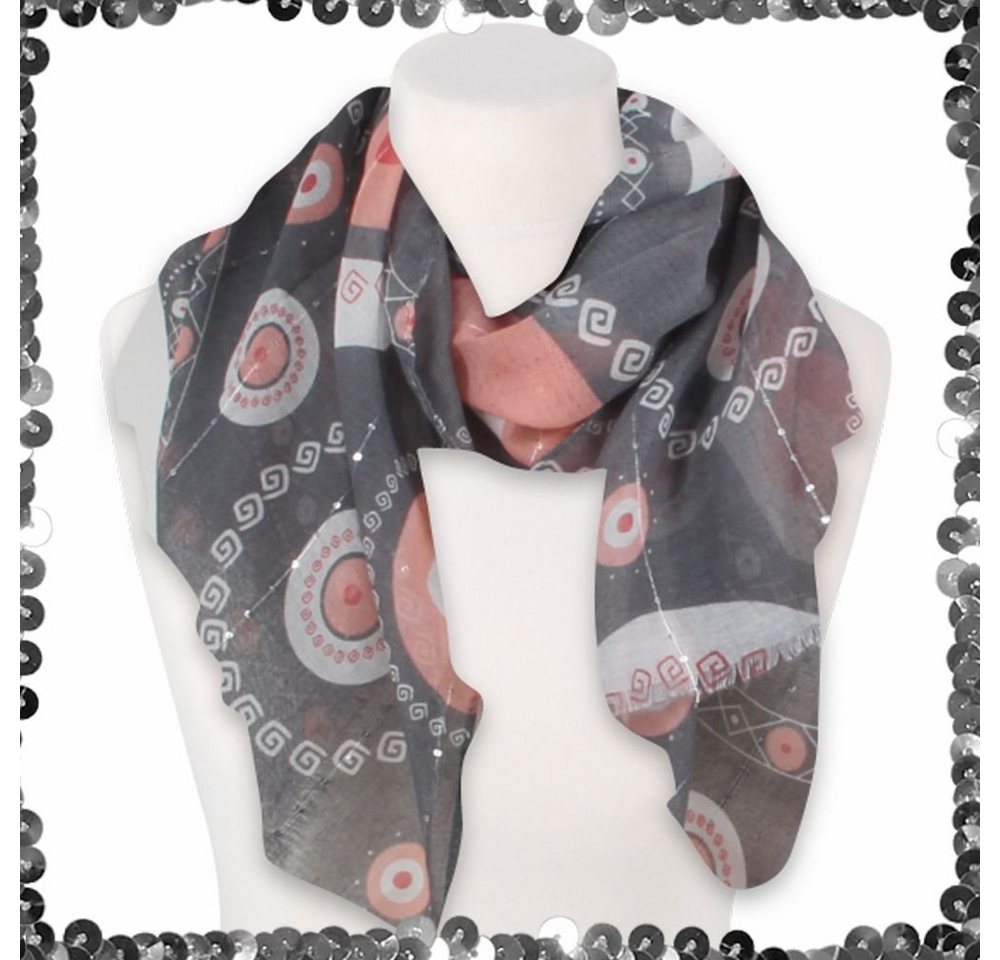 Modescout Stadler Modeschal Pailletten Schal Greece Form Frühjahr Sommer, Modisch soft Touch Modescout Stadler Modeschal Pailletten Schal Greece Form Frühjahr Sommer, Modisch soft Touch von Modescout Stadler