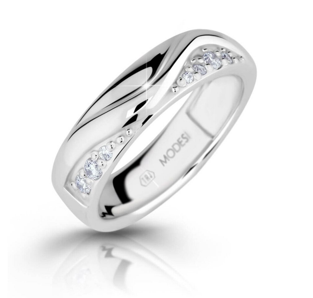 Modesi Fingerring Fashionable silver ring with zircons M16026 - Circuit: 54 mm von Modesi
