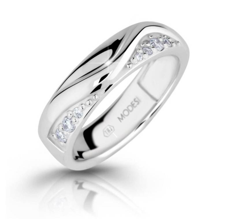 Modesi Fingerring Fashionable silver ring with zircons M16026 - Circuit: 54 mm von Modesi