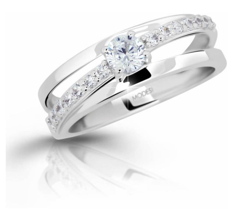 Modesi Fingerring Silver ring with zircons M11105 - Circuit: 54 mm von Modesi