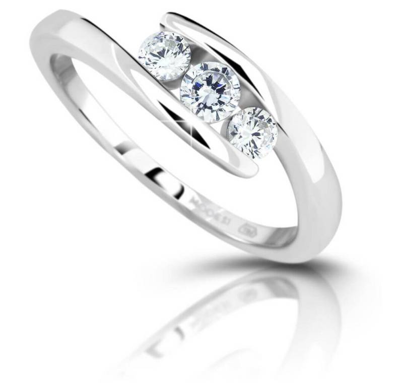 Modesi Fingerring Silver ring with zircons M13075 - Circuit: 59 mm von Modesi