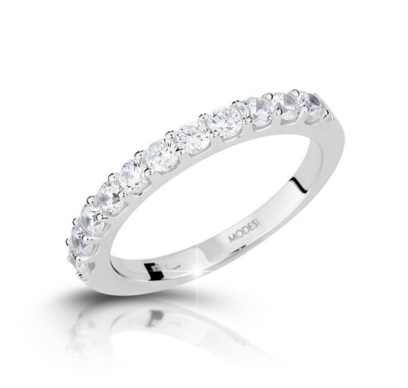 Modesi Fingerring Sparkling silver ring with zircons M13087 - Circuit: 50 mm von Modesi