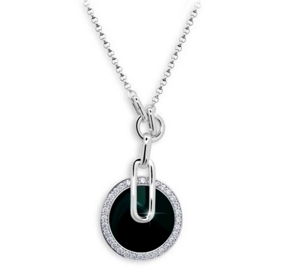 Modesi Kette mit Einhänger Original silver necklace with zircons JA51474CZ von Modesi
