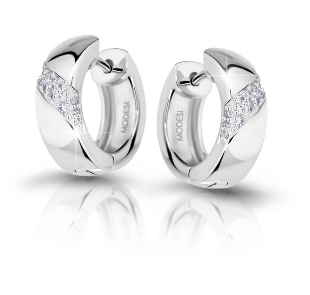 Modesi Ohrring-Set Silver earrings with cubic zirconia M23037 von Modesi