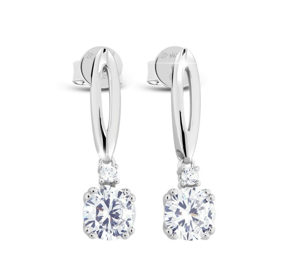Modesi Ohrring-Set Silver earrings with zircons JA24026CZ von Modesi
