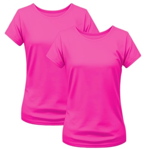 2er Pack Damen T-Shirt Einfarbig Slim Fit Rundhals Figurbetonend Extra Weich 100% Baumwolle Hellconia S 2er Pack Damen T-Shirt Einfarbig Slim Fit Rundhals Figurbetonend Extra Weich 100% Baumwolle Hellconia S von Modesta