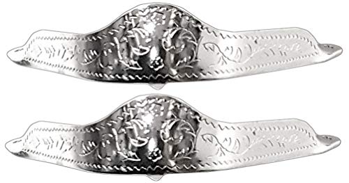 Modestone Pair Metal Toe Tips/Caps Western Filigree O/S Silver von Modestone