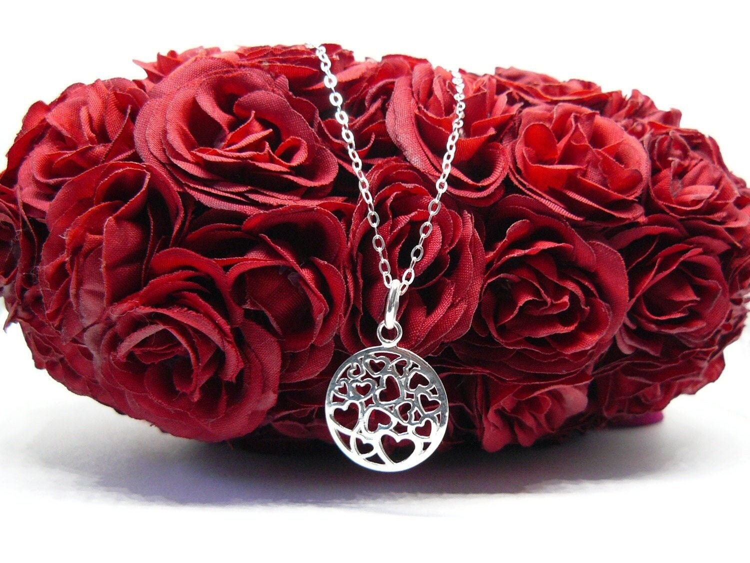 Silberkette 925 Mit Anhänger, Kettenanhänger Herz, Zierliche Kette Silber Herz Layering Kette, Boho Schmuck, Zarte von Modetrueffel