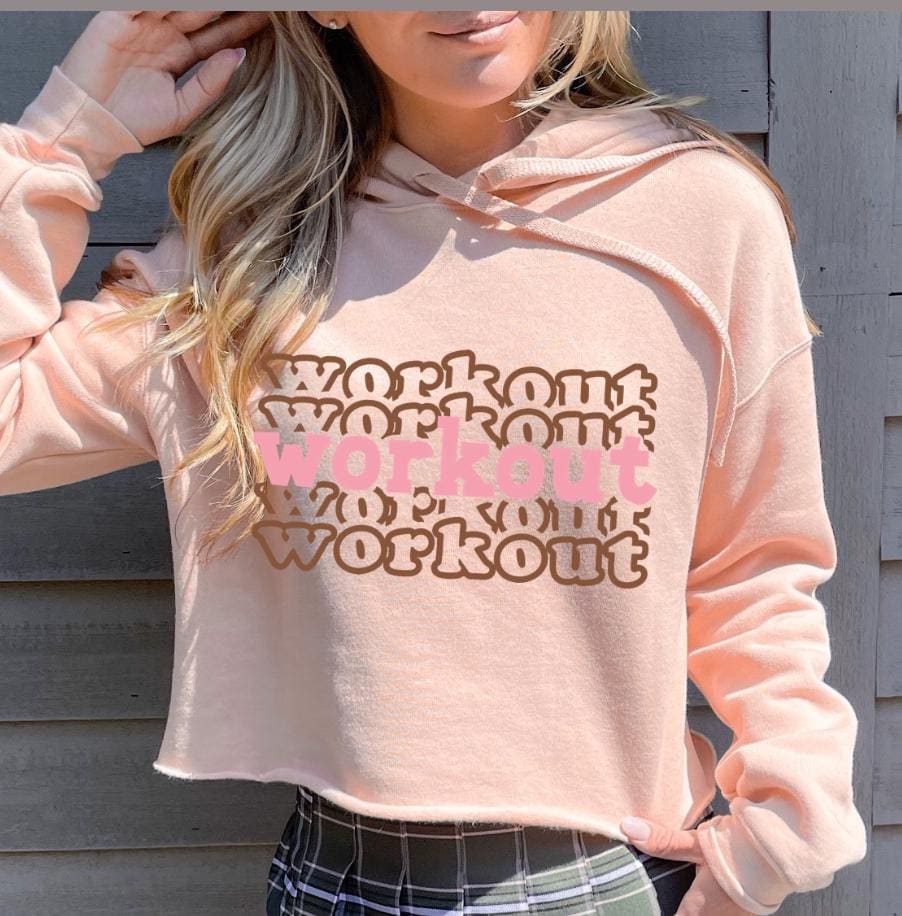 Cropped Hoodie Workout - Sport Woman Running Fit Sportoutfit -Bella Canvas von ModevonHerzen