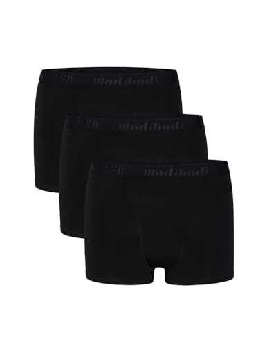 Modibodi Periodenunterschwäsche Mädchen Boxershorts 3er Pack - Menstruationsunterwäsche Teenager - Mäßig Saugfähigkeit 30 ML - Schwarz Y14-16 von Modibodi