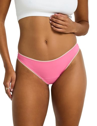 Modibodi Periodenunterwäsche Lola Cheeky Brief Leicht-Mäßig 10 ml Saugfähigkeit Nelke Rosa 08/XS von Modibodi