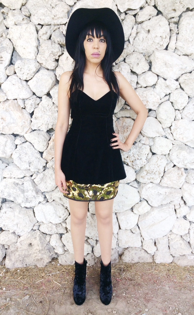 Vintage 80Er Jahre Samt Sweetheart Cocktail Kleid S4 von ModlipsRevival