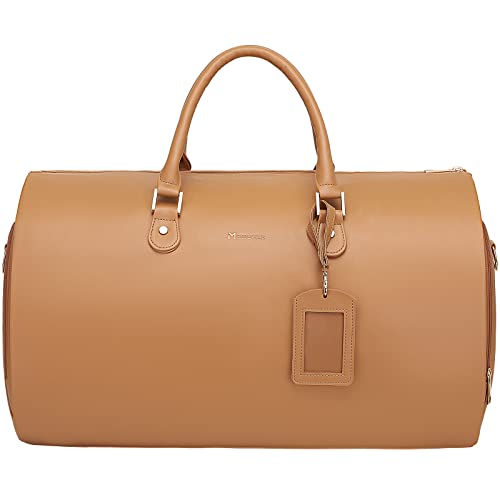 Modoker Damen-Kleidersack für Reisen, wasserdicht, Handgepäcktasche, Kleidersack – 2-in-1 zum Aufhängen, Koffer, Anzug, Reisegepäck, Tasche, Kaffee von Modoker