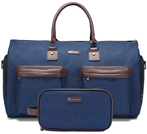 Modoker Rereise Kleidersack Anzugtasche Reisetasche Handtasche Faltbare Schultertasch Herren Weekender Sporttasche Damen 2-in-1 groß Handgepäck Hänge-Koffer, Anzug von Modoker