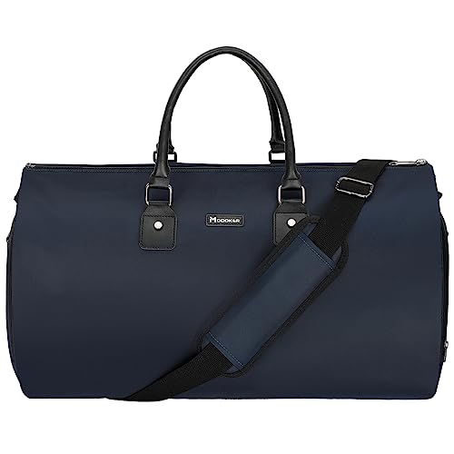 Modoker Umwandelbarer Kleidersack für Reisen, Kleidungsstück, Seesack für Männer und Frauen, Reisetaschen für Fluggesellschaften, 2-in-1-Reiseanzug, Duffle Bag mit Schuhfach, Blau von Modoker