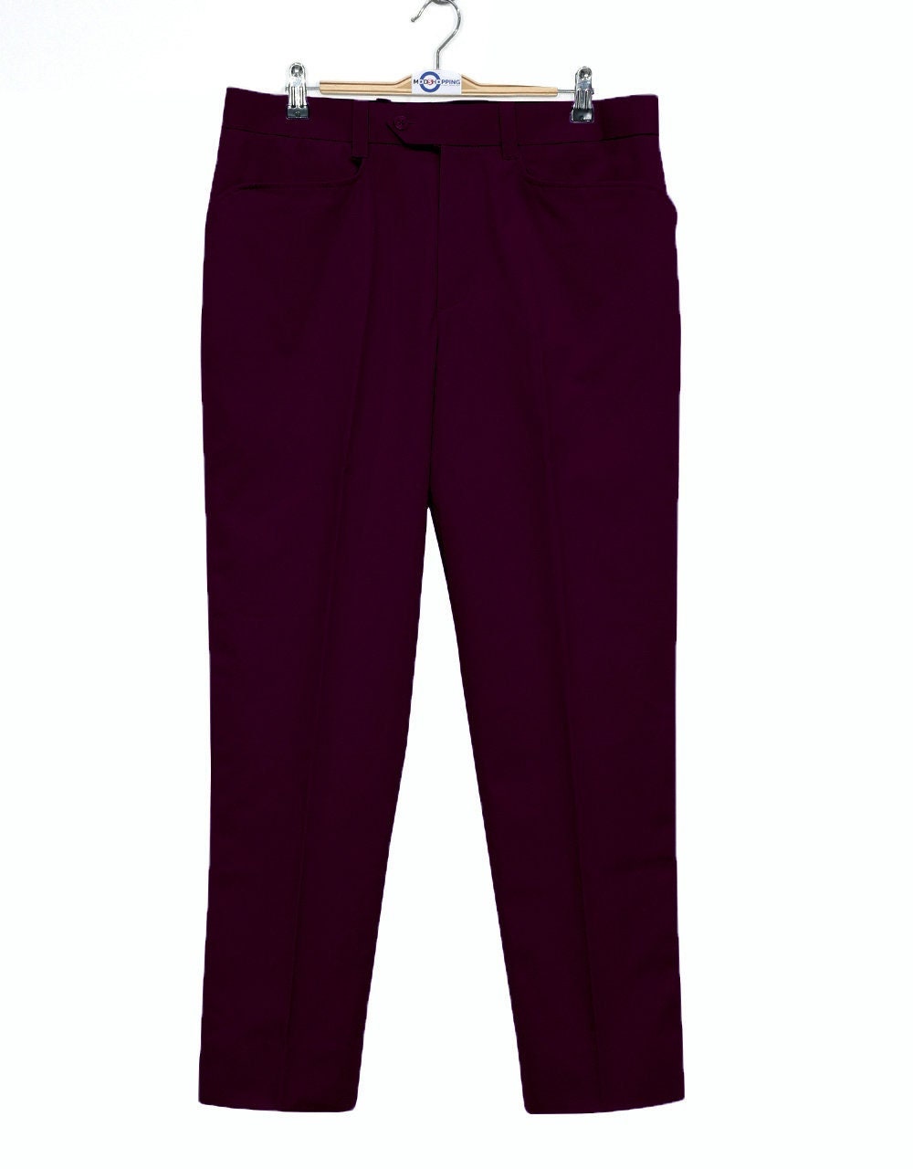 Herren Chino Hose | 60S Vintage Stil Lila von Modsuits