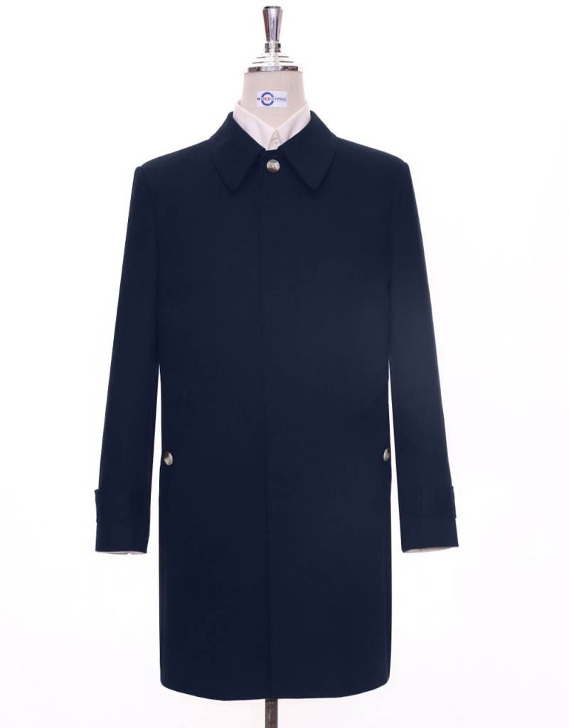 Taillierter Marineblauer Mac Mantel 60Er Jahre Mod Herren Twill Mantel Taillierter Marineblauer Mac Mantel 60Er Jahre Mod Herren Twill Mantel von Modsuits