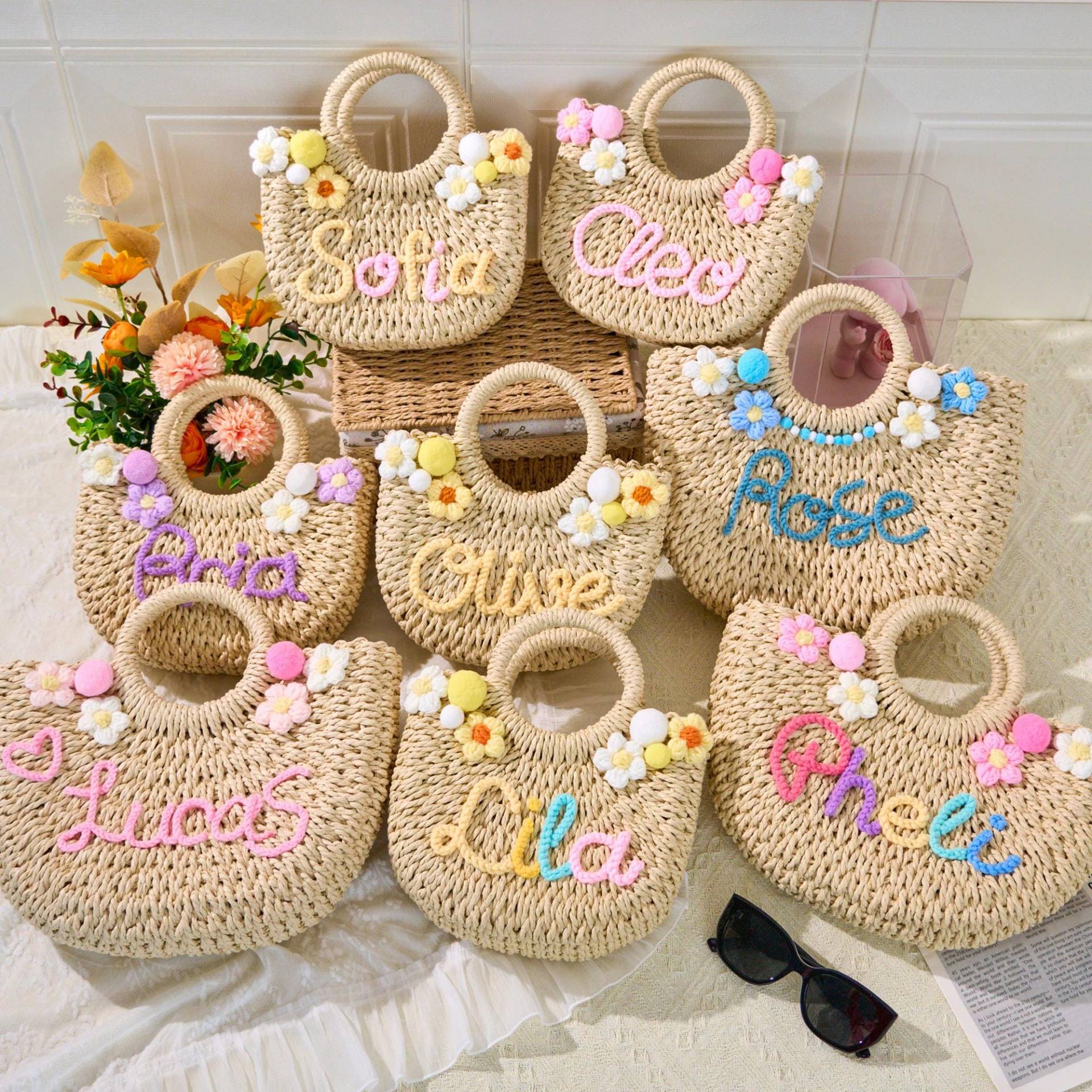 Personalisierte Handtasche, Tasche Für Kleine Mädchen, Personalisierte Kinderhandtasche, Geschenke Maßgeschneiderte Brautjungfergeschenke von ModulusCreationCo