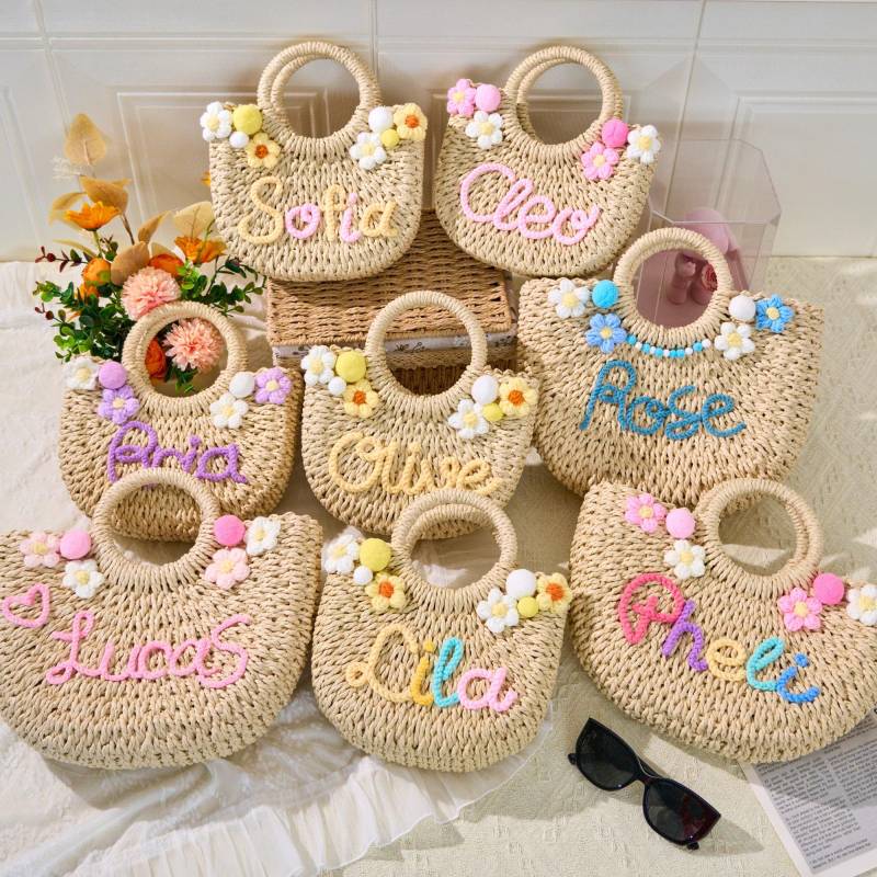 Personalisierte Handtasche, Tasche Für Kleine Mädchen, Personalisierte Kinderhandtasche, Geschenke Maßgeschneiderte Brautjungfergeschenke von ModulusCreationCo