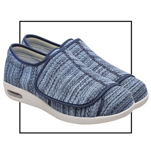 Damen Slip on Sneakers Leichte Sportschuhe Memory Foam Schuhe Ohne Schnuersenkel Slip-on Schuhe Sandalen für Geschwollen Füße Turnschuhe Sportschuhe(LightBlue,42 EU) von Möge