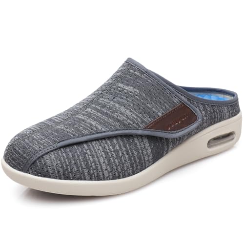 Möge Diabetiker Schuhe Damen Extra Weit Sportschuhe herren mit klettverschluss Herren Slipper Starkreduzierte Diabetikerschuhe Klettverschluss Angebote Privat(DarkGrey,36 EU) von Möge