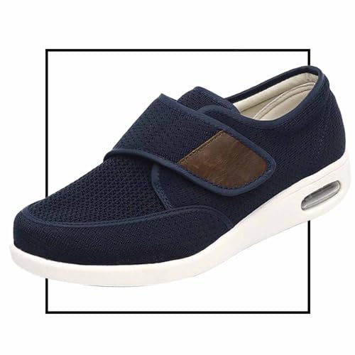 Mokassins Bootsschuhe Loafers Herren Freizeitschuhe Business Schuhe Flache Fahren Halbschuhe Casual Slippers Atmungsaktiv Mesh Walkingschuhe (Color : Blue, Size : 42 EU) von Möge