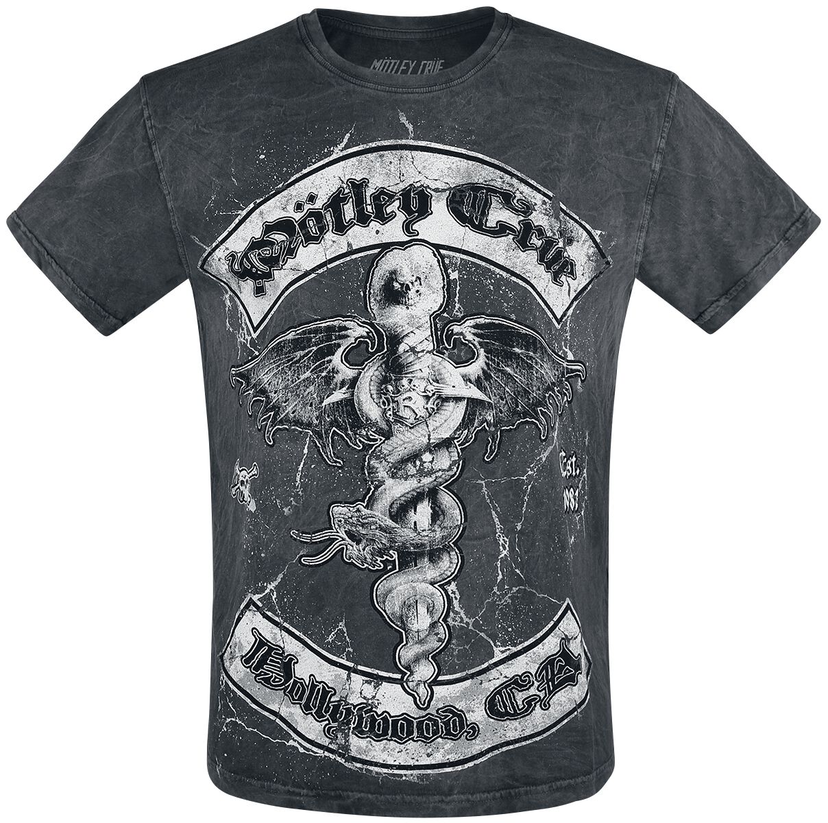 Mötley Crüe Feel Good T-Shirt grau weiß in L von Mötley Crüe