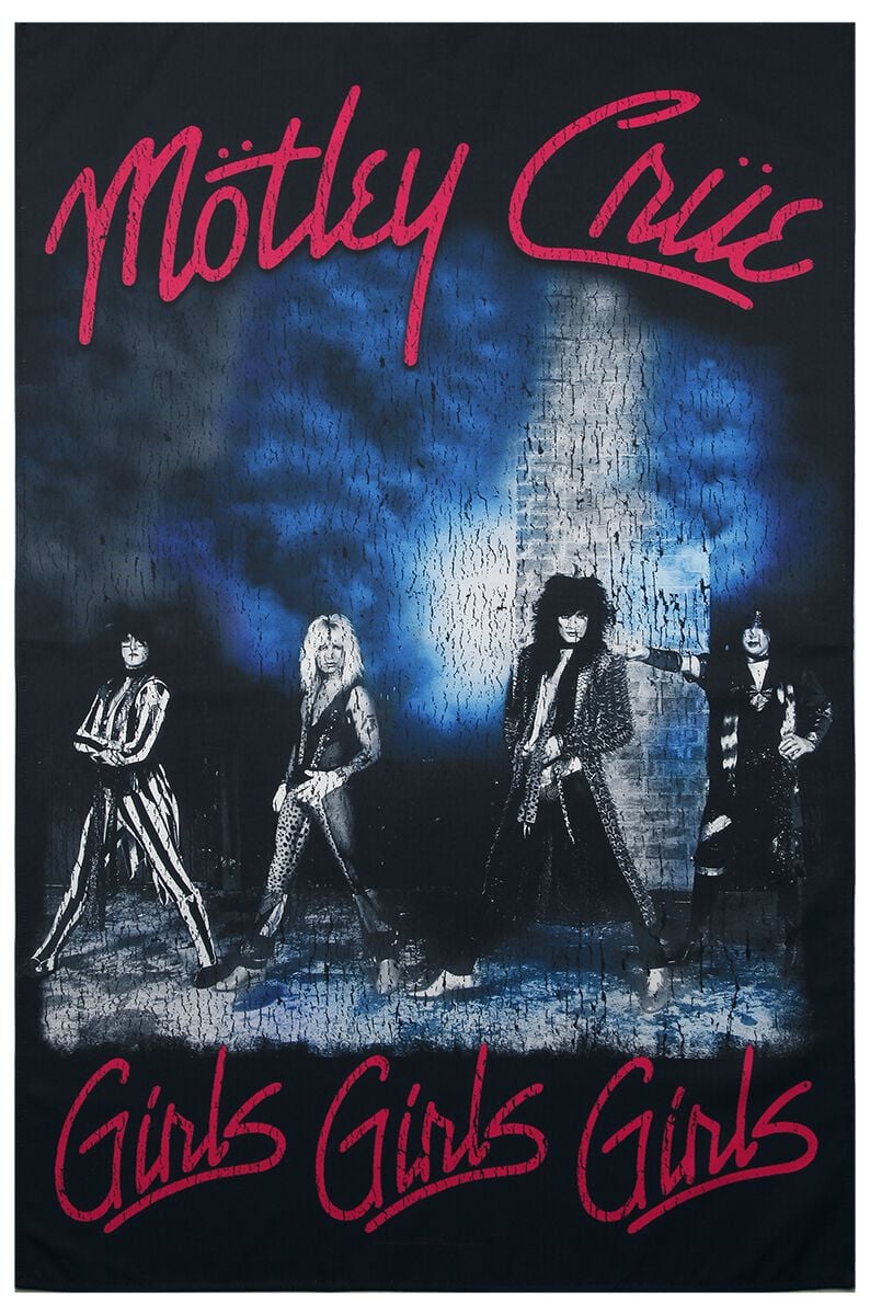 Mötley Crüe Flagge - Girls, girls, girls - multicolor  - Lizenziertes Merchandise! von Mötley Crüe