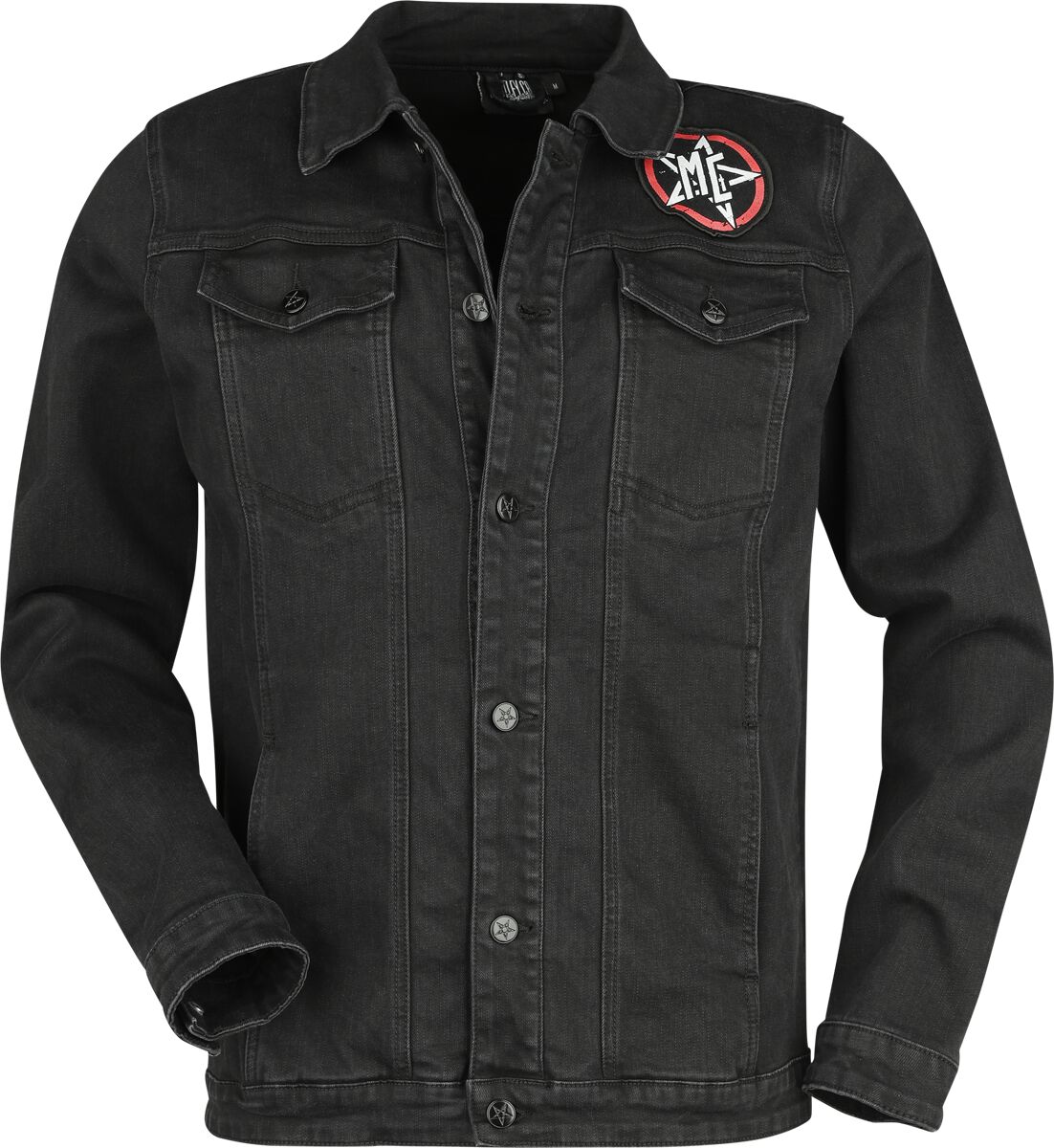 Mötley Crüe Jeansjacke - EMP Signature Collection - S bis 3XL - für Männer - Größe L - schwarz  - EMP exklusives Merchandise! von Mötley Crüe