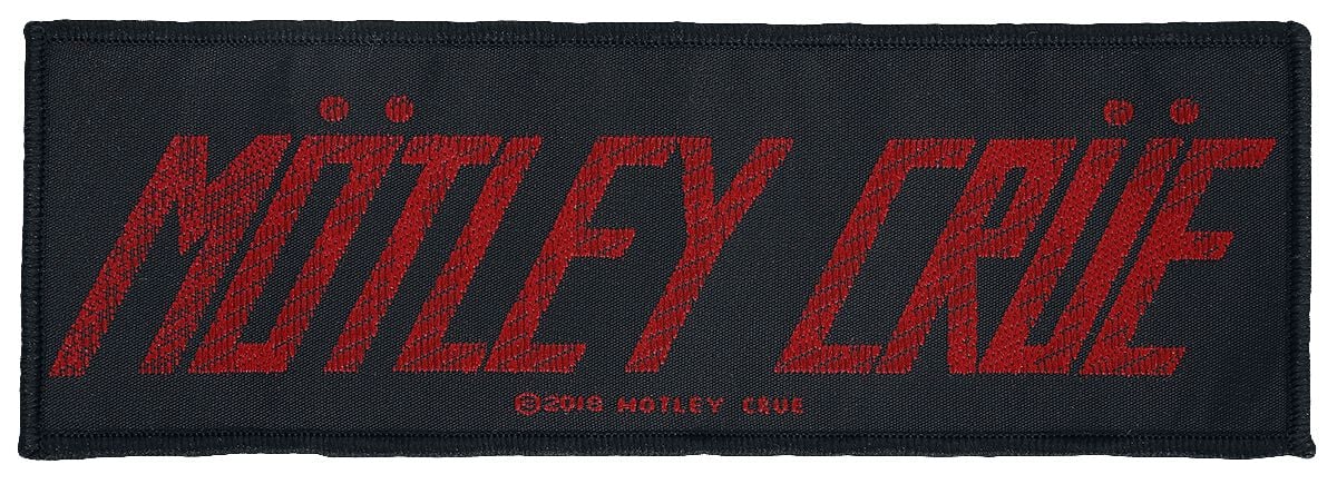 Mötley Crüe Mötley Crüe Logo Patch schwarz rot von Mötley Crüe