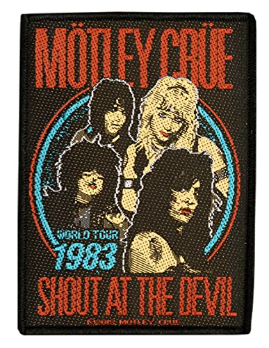 Mötley Crüe Shout at the Devil Aufnäher Patch Gewebt & Lizenziert !! von Mötley Crüe