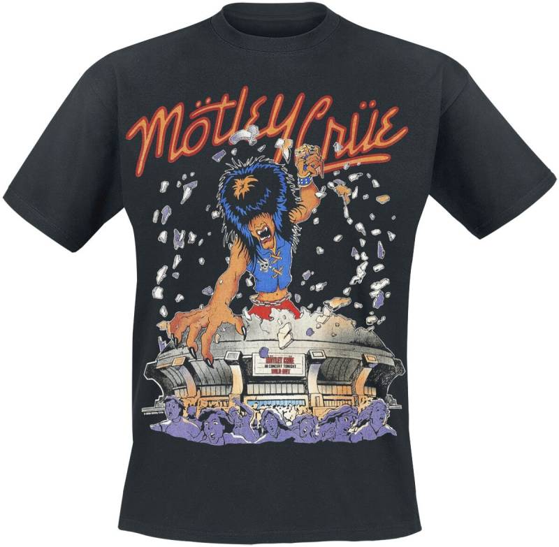 Mötley Crüe T-Shirt - Allister King Kong Distressed - S bis 3XL - für Männer - Größe M - schwarz  - Lizenziertes Merchandise! Mötley Crüe T-Shirt - Allister King Kong Distressed - S bis 3XL - für Männer - Größe M - schwarz  - Lizenziertes Merchandise! von Mötley Crüe
