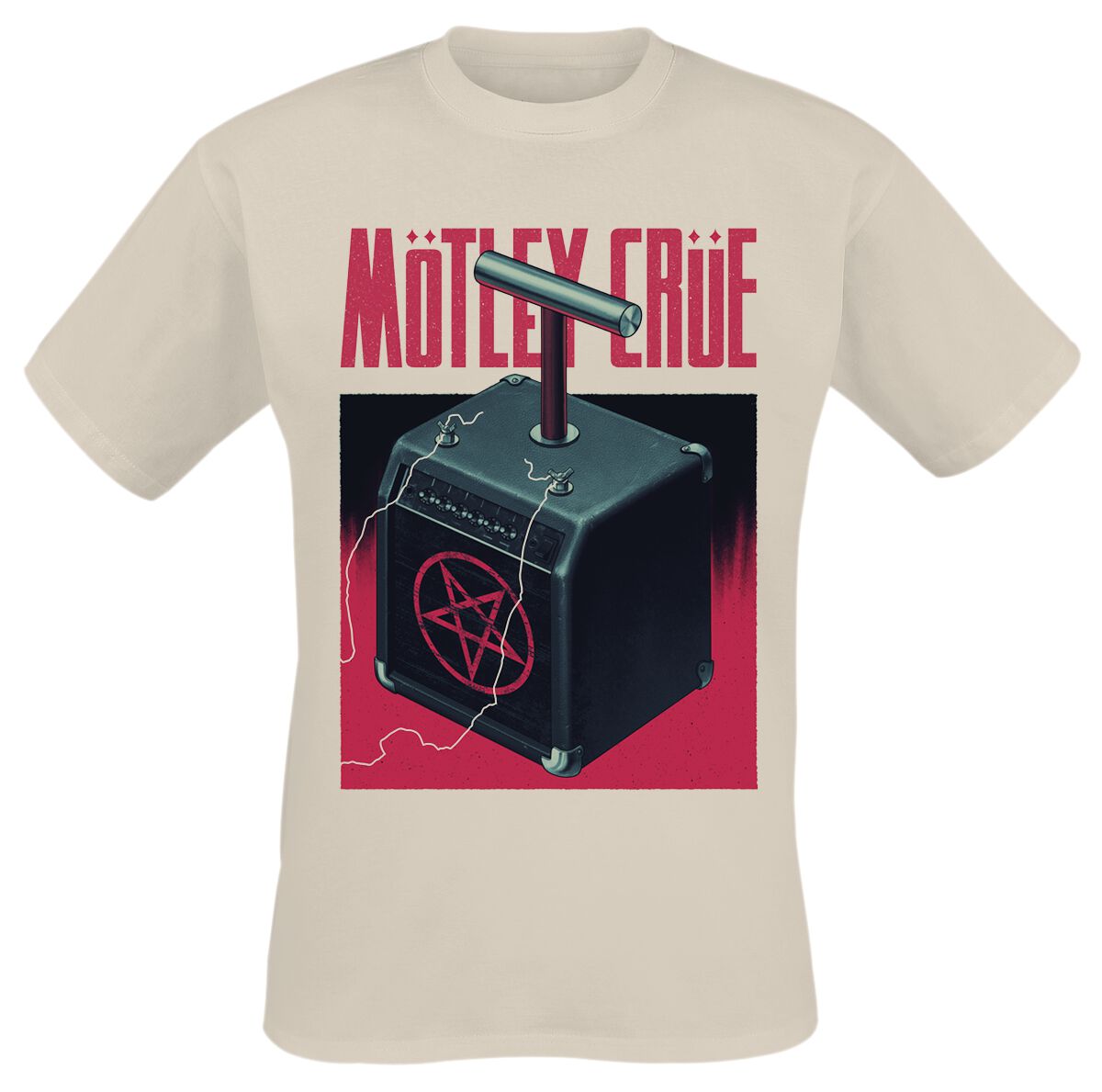 Mötley Crüe T-Shirt - Atlanta - S bis 4XL - für Männer - Größe 3XL - sand  - Lizenziertes Merchandise! von Mötley Crüe