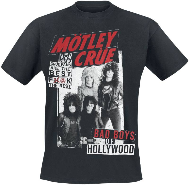 Mötley Crüe T-Shirt - Crue Fans - L bis 4XL - für Männer - Größe XL - schwarz  - Lizenziertes Merchandise! von Mötley Crüe