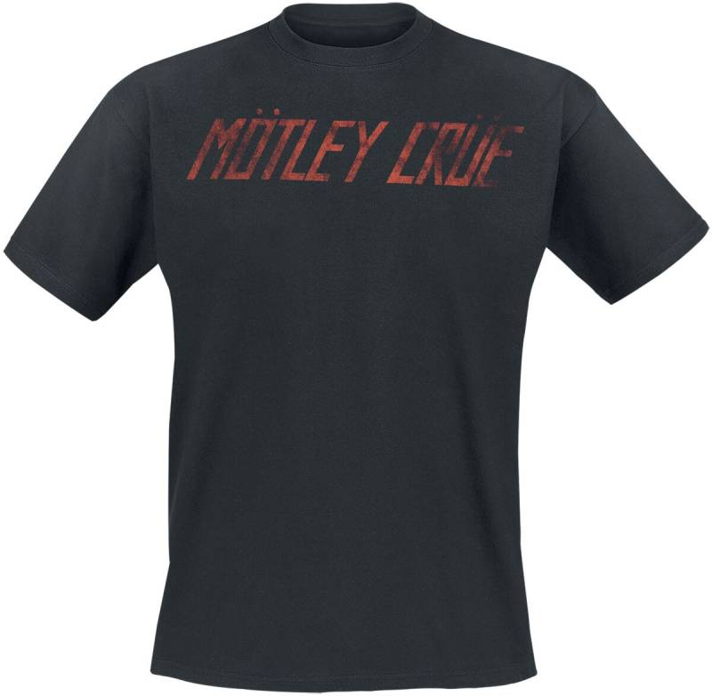 Mötley Crüe T-Shirt - Distressed Logo - S bis XXL - für Männer - Größe S - schwarz  - Lizenziertes Merchandise! Mötley Crüe T-Shirt - Distressed Logo - S bis XXL - für Männer - Größe S - schwarz  - Lizenziertes Merchandise! von Mötley Crüe