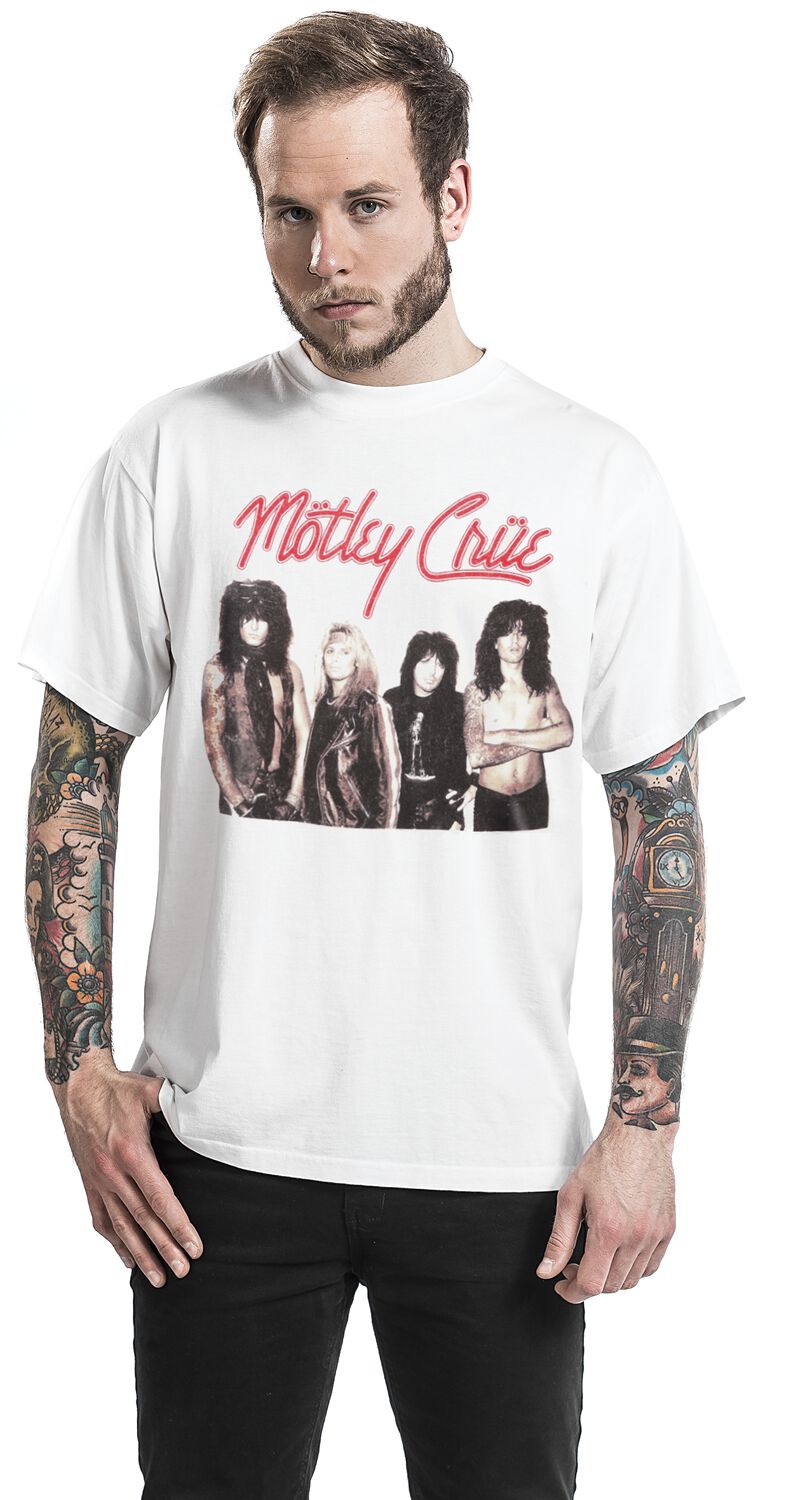 Mötley Crüe T-Shirt - Girls Girls Girls USA Tour '87 - S bis XXL - für Männer - Größe XXL - weiß  - Lizenziertes Merchandise! von Mötley Crüe