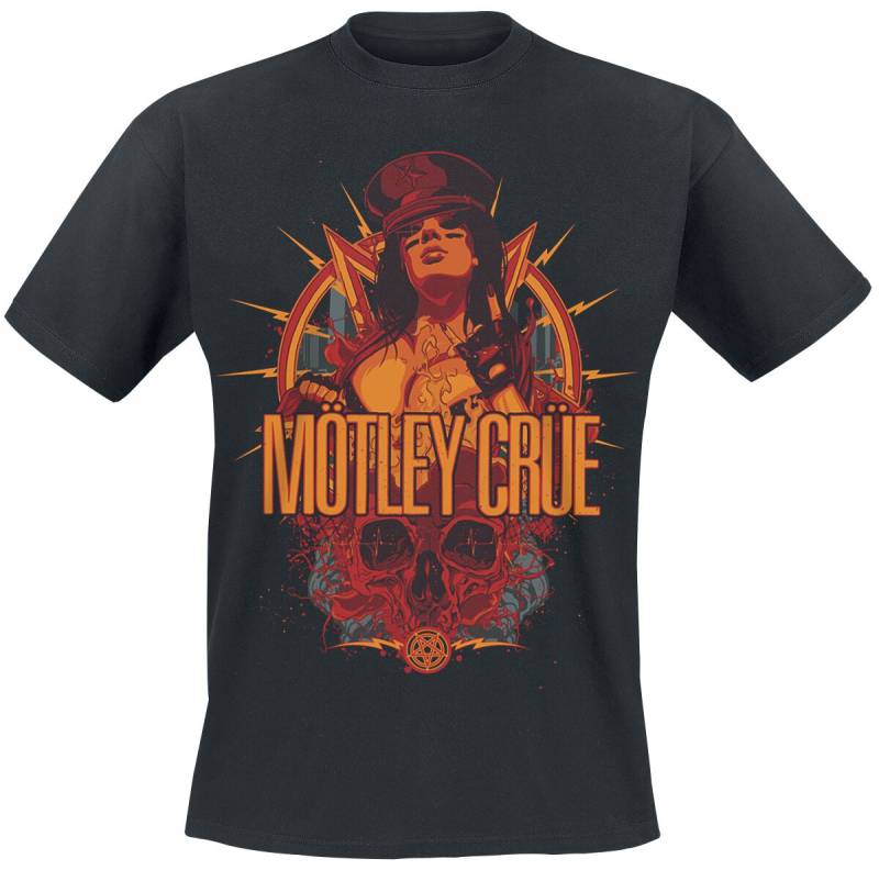 Mötley Crüe T-Shirt - MC Girl - S - für Männer - Größe S - schwarz  - Lizenziertes Merchandise! von Mötley Crüe