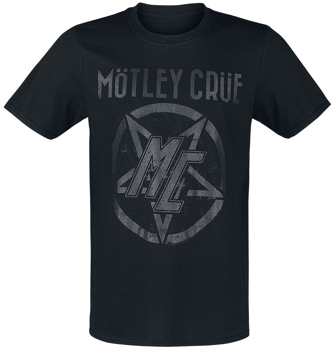 Mötley Crüe T-Shirt - MC Pentragram - S bis XXL - für Männer - Größe S - schwarz  - Lizenziertes Merchandise! von Mötley Crüe