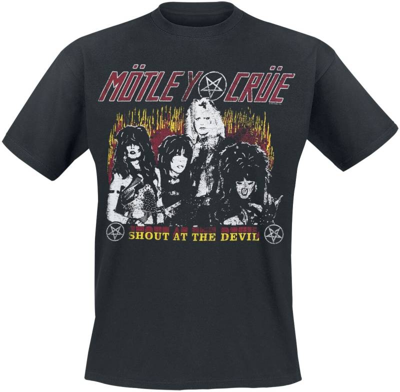 Mötley Crüe T-Shirt - SATD Vintage Flame - XXL bis 3XL - für Männer - Größe 3XL - schwarz  - Lizenziertes Merchandise! Mötley Crüe T-Shirt - SATD Vintage Flame - XXL bis 3XL - für Männer - Größe 3XL - schwarz  - Lizenziertes Merchandise! von Mötley Crüe