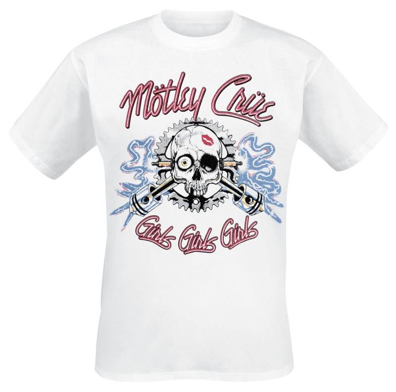 Mötley Crüe T-Shirt - Vintage Sparkplug - S bis 4XL - für Männer - Größe L - weiß  - Lizenziertes Merchandise! Mötley Crüe T-Shirt - Vintage Sparkplug - S bis 4XL - für Männer - Größe L - weiß  - Lizenziertes Merchandise! von Mötley Crüe