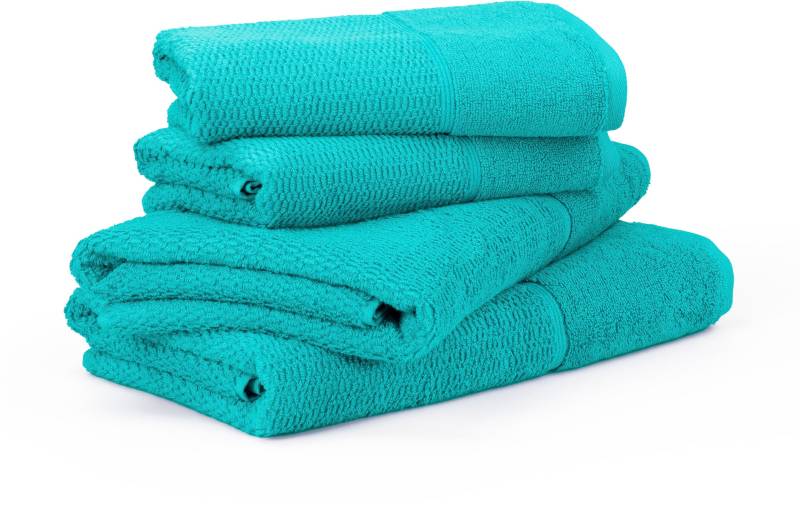 Möve for frottana Handtuch Set "Pearl" Set 4 Stk. Walkfrottier Set: 2x Handtuch 50/100 und 2x Badetuch 67/140cm von Möve For Frottana