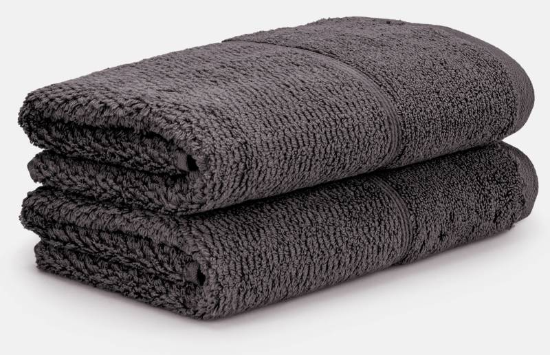 Möve for frottana Handtuch "Pearl", (Set, 2 St., 2 Handtücher (50x100 cm), mit Perloptik von Möve For Frottana