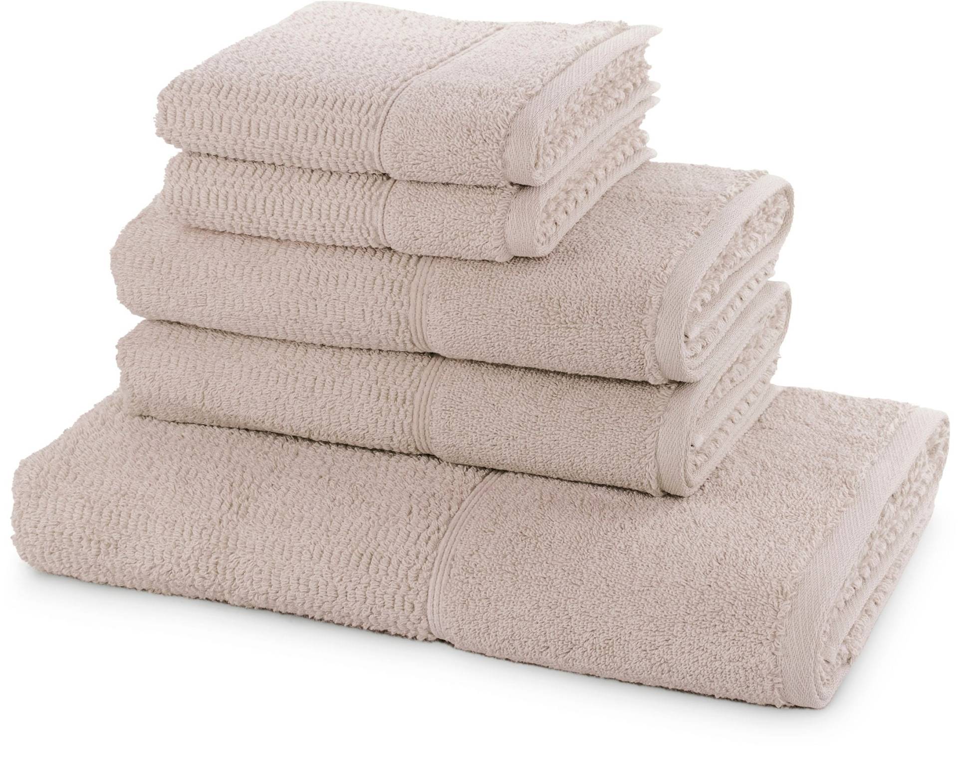 Möve for frottana Handtuch Set "Pearl" 5tlg.-Set 2xGästehandtuch 30/50,2xHandtuch 50/100,1xBadetuch 67/140 von Möve For Frottana