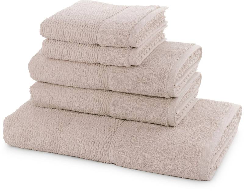 Möve for frottana Handtuch Set "Pearl" 5tlg.-Set 2xGästehandtuch 30/50,2xHandtuch 50/100,1xBadetuch 67/140 von Möve For Frottana