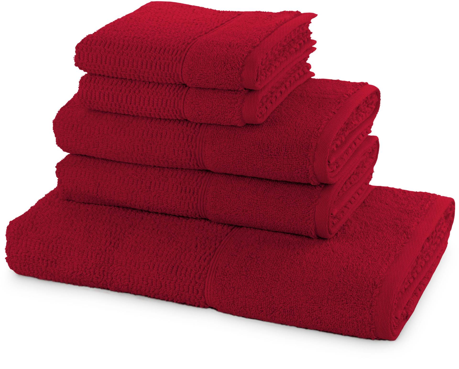 Möve for frottana Handtuch Set "Pearl" 5tlg.-Set 2xGästehandtuch 30/50,2xHandtuch 50/100,1xBadetuch 67/140 von Möve For Frottana