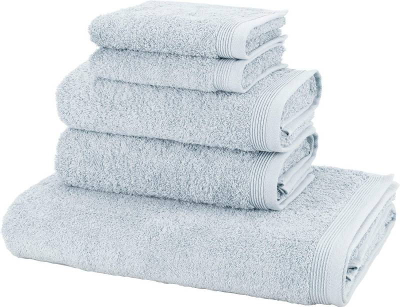 Möve Handtuch Set "Basic", (Set, 5 St., 2 Gästetücher 30x50 cm-2 Handtücher 50x100 cm-1 Badetuch 80x150 cm), 5tlg.-Set: 2xGäste- 2xHand- und 1xBadetuch in Walkfrottier Qualität von Möve