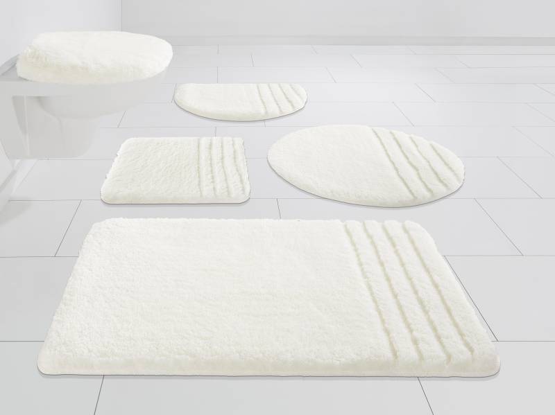 Möve Badematte "Loft, Badvorleger, Badezimmer Teppich" Höhe 30 mm rutschhemmend beschichtet fußbodenheizungsgeeignet  schnell trocknend  strapazierfähig Badteppich, Badematten auch als 2 teiliges Set & rund von Möve