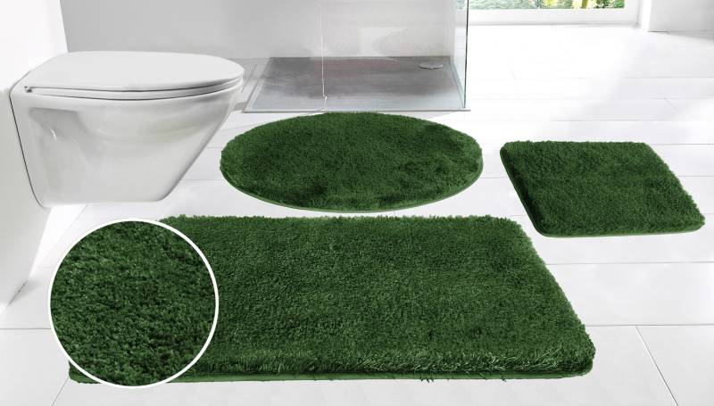 Möve Badematte "Superwuschel, Badvorleger, Badezimmer Teppich" Höhe 40 mm rutschhemmend beschichtet fußbodenheizungsgeeignet  schnell trocknend  strapazierfähig Mikrofaser-Badematte, Badteppich, rechteckig, rund & als 3-tlg. Set von Möve