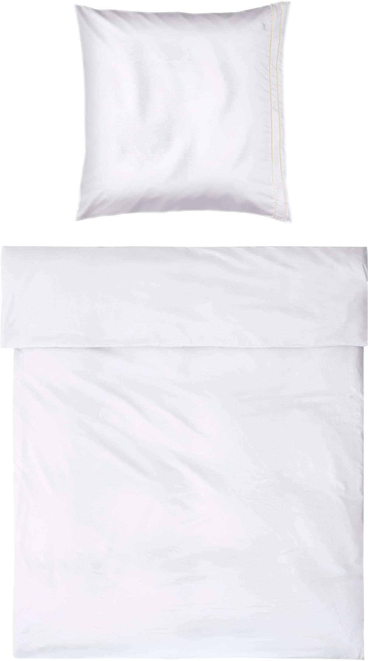 Möve Bettwäsche "Möve Noblesse Bettwäsche Set" 2 Stk. tlg. mit eleganten Biesen von Möve